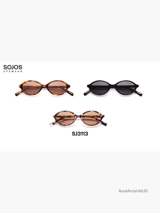 Acetate Polarized Oval Sunglasses Retro 90s Y2K Handmade Lightweight Narrow Fit